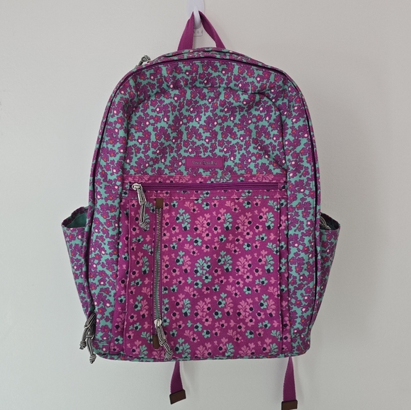 Vera Bradley Ligthen Up Printed Ditsy Dot Grand Backpack - Picture 3 of 12